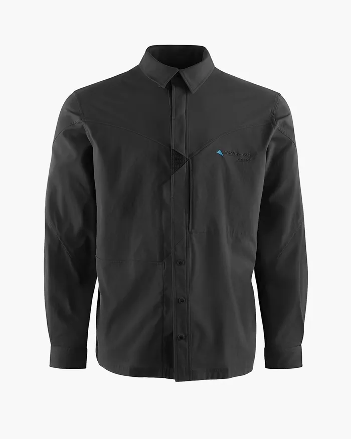 Men Garm Levitend Long Sleeve Shirt Raven Klttermusen Shirts