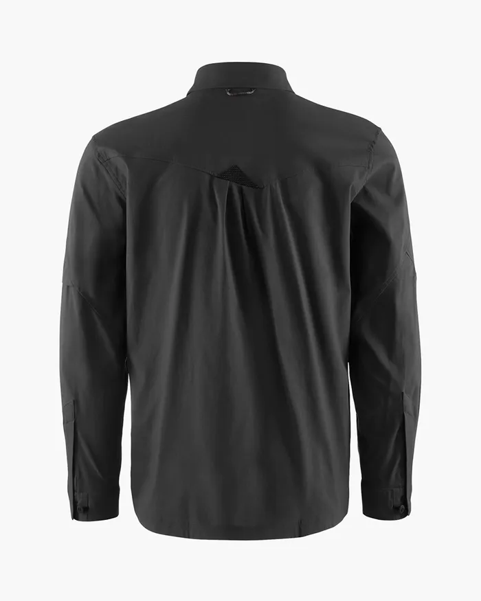 Men Garm Levitend Long Sleeve Shirt Raven Klttermusen Shirts