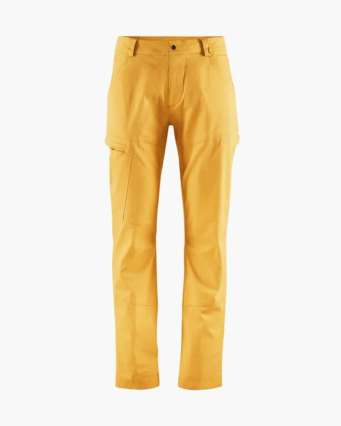 Men Gefjon 20 Flexible Cotton Pants Amber Gold Klttermusen Pants