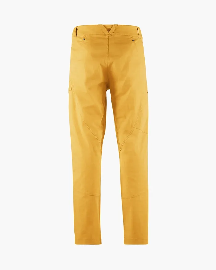 Men Gefjon 20 Flexible Cotton Pants Amber Gold Klttermusen Pants