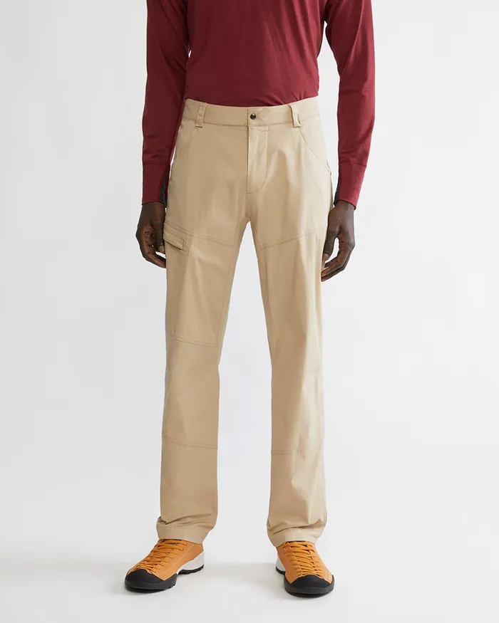 Men Gefjon 20 Flexible Cotton Pants Amber Gold Klttermusen Pants