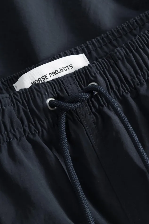 Men Hauge Recycled Nylon Swimmers Dark Navy Norse Projects Shorts