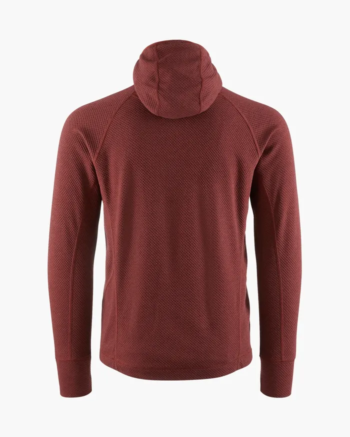 Men Huge Norna Mid Layer Hoodie Madder Red Klttermusen Fleeces and Sweaters
