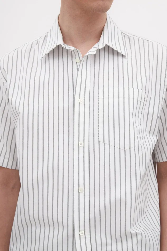 Men Ivan Oxford Monogram Spruce Green Norse Projects Shirting
