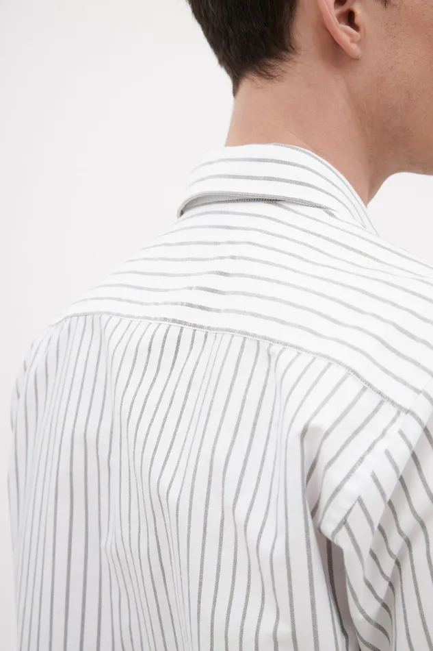 Men Ivan Oxford Monogram Spruce Green Norse Projects Shirting