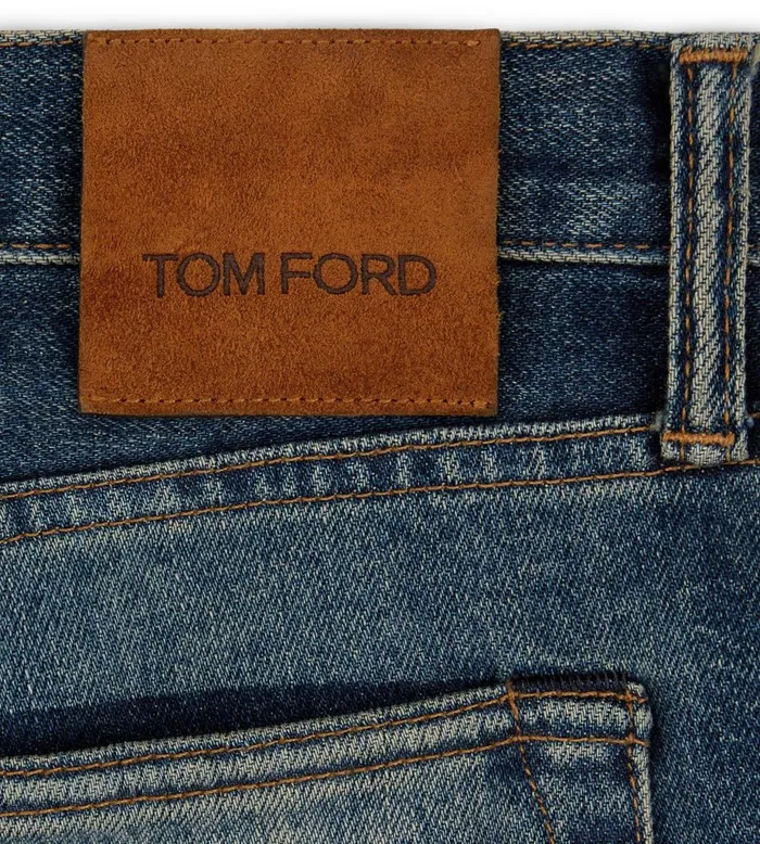 Men Jeans Tom Ford Blue Stretch Slim Fit Denim 70039s Blue Men Jeans Tom Ford Blue Stretch Slim Fit Denim 70039s Blue
