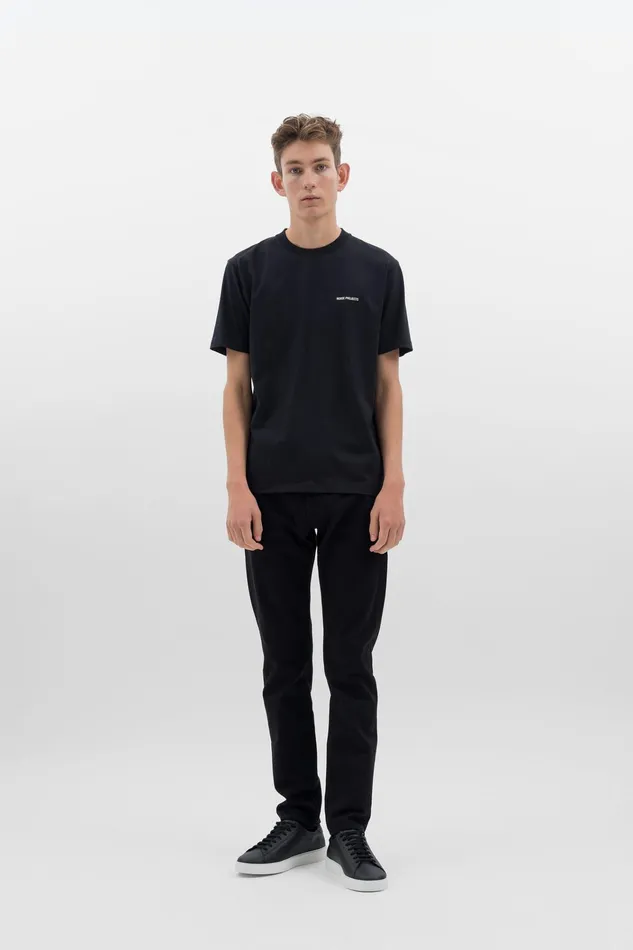 Men Johannes Logo Tshirt Black Norse Projects TShirts
