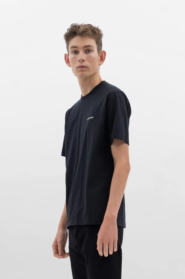 Men Johannes Logo Tshirt Black Norse Projects TShirts