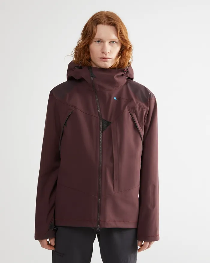 Men Jolner Cutan Jacket Amaranth Red Klttermusen Wind Resistant Jackets