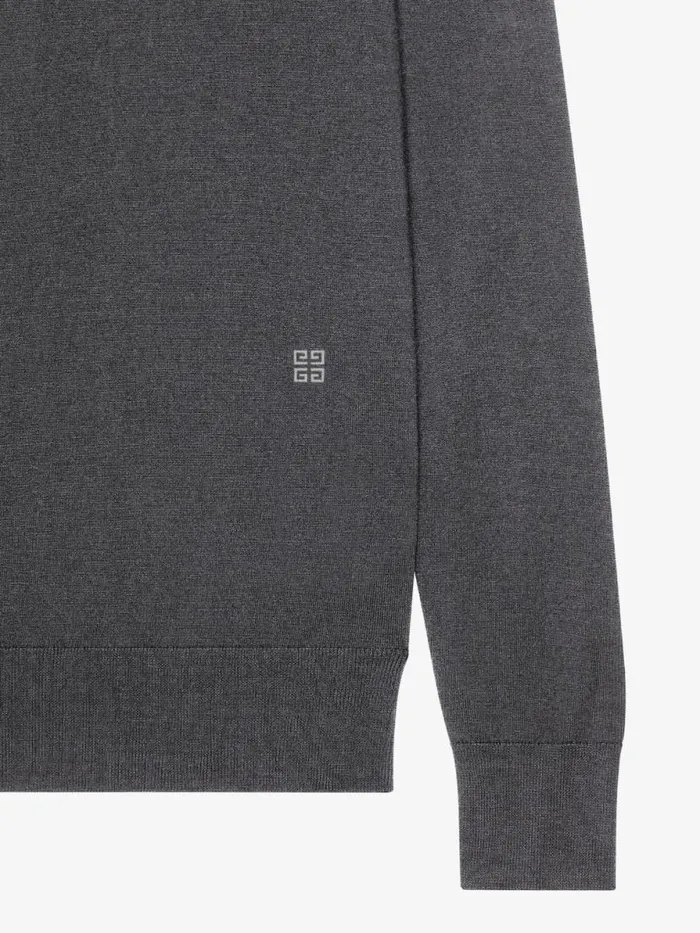 Men Knitwear Givenchy Sweater In Wool And Cashmere Medium Grey