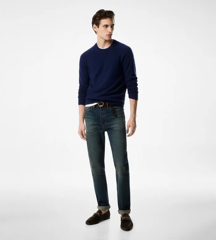 Men Knitwear Tom Ford Seamless Cashmere Crewneck