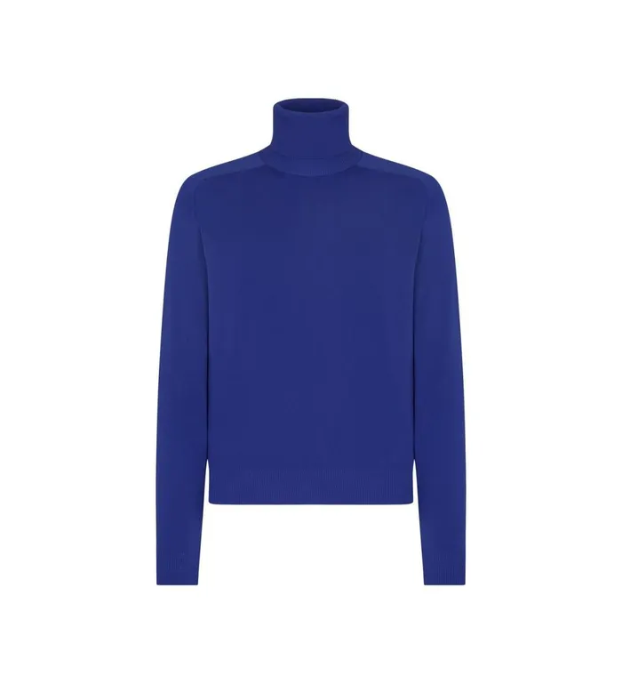 Men Knitwear Tom Ford Silk Double Face Roll Neck