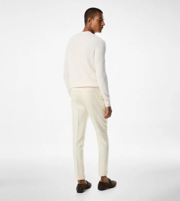 Men Knitwear Tom Ford Textured Stitch Crewneck Men Knitwear Tom Ford Textured Stitch Crewneck