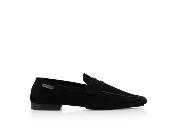 Men Loafers Tom Ford Suede Berwick Loafer Black