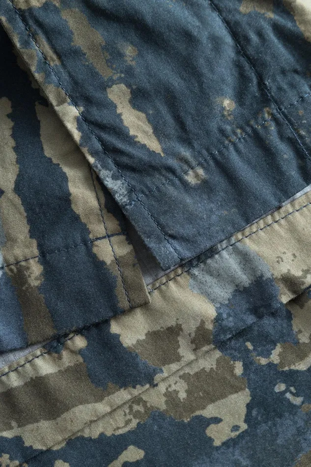 Men Mads Relaxed Print Shirt SS Steel Blue Norse Projects Shirting