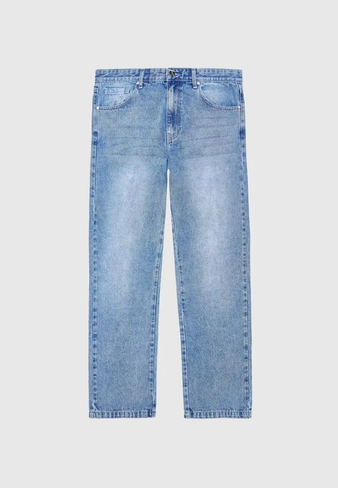 Men Manire De Voir Relaxed Fit Jean Washed Blue