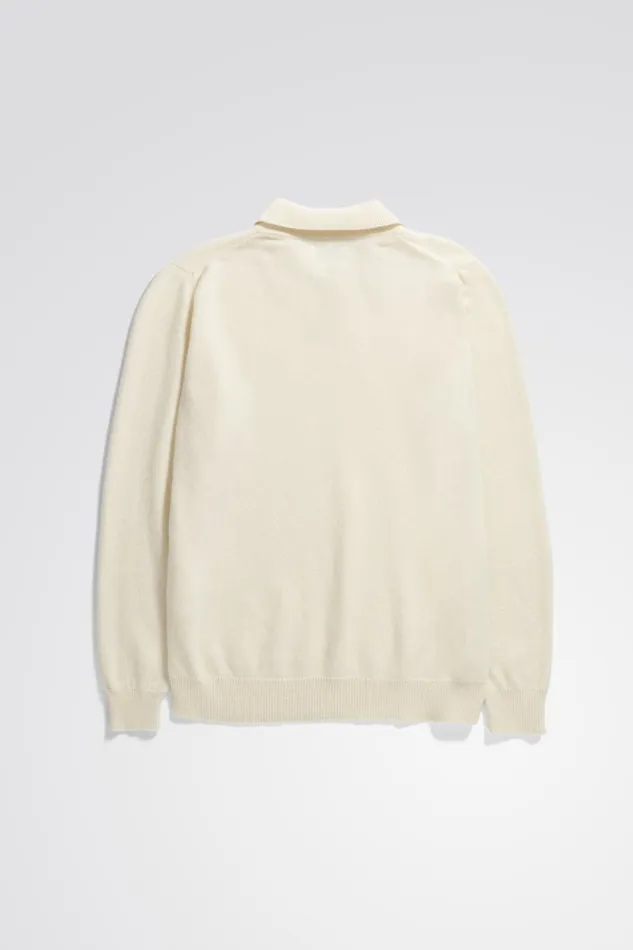 Men Marco Merino Lambswool Polo Ecru Norse Projects Knitwear