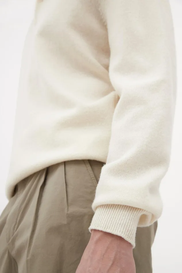 Men Marco Merino Lambswool Polo Ecru Norse Projects Knitwear