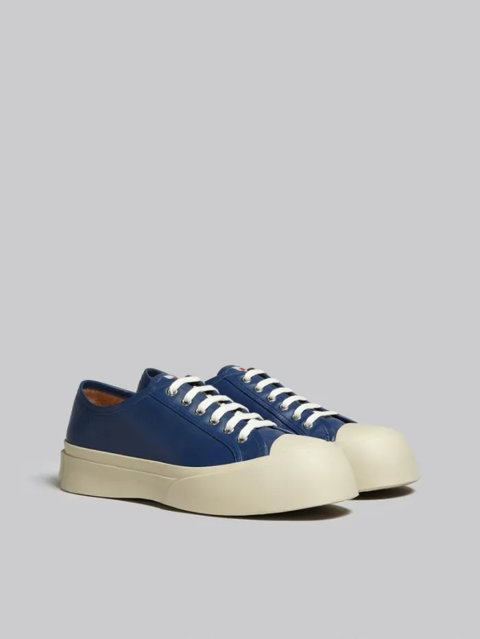 Men Marni Pablo Sneakers Blue Nappa Leather Pablo Sneaker