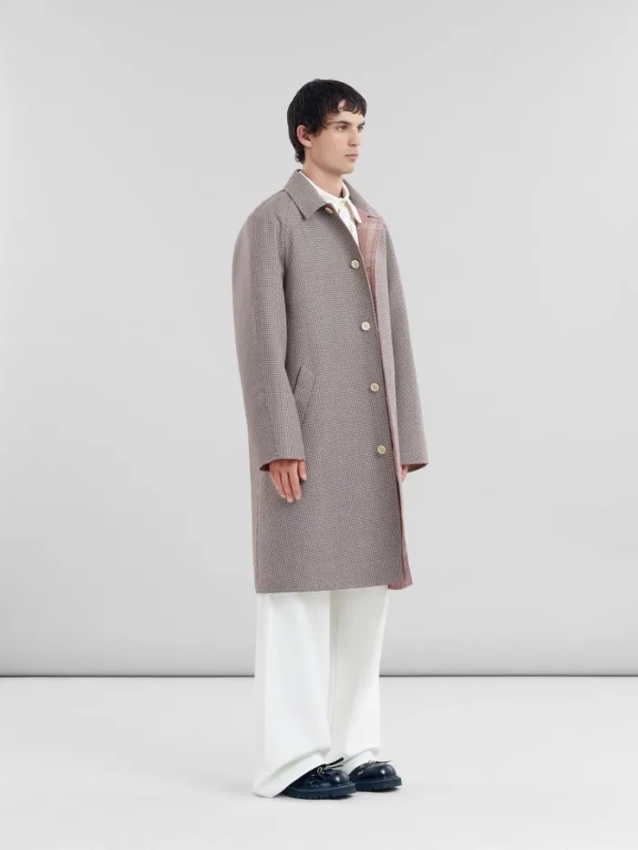 Men Marni Pants White Drill Trousers With Marni Mending