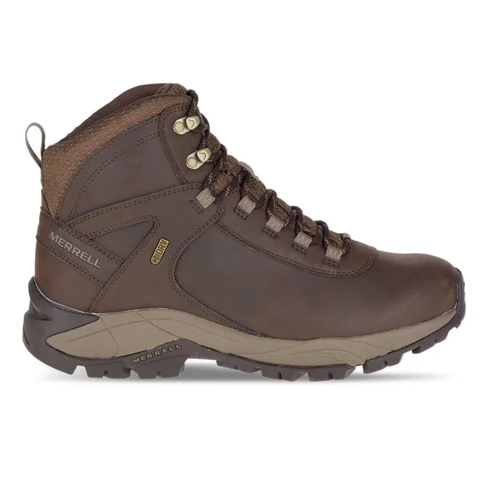 Men Merrell Boots Vego Mid Leather Waterproof Espresso