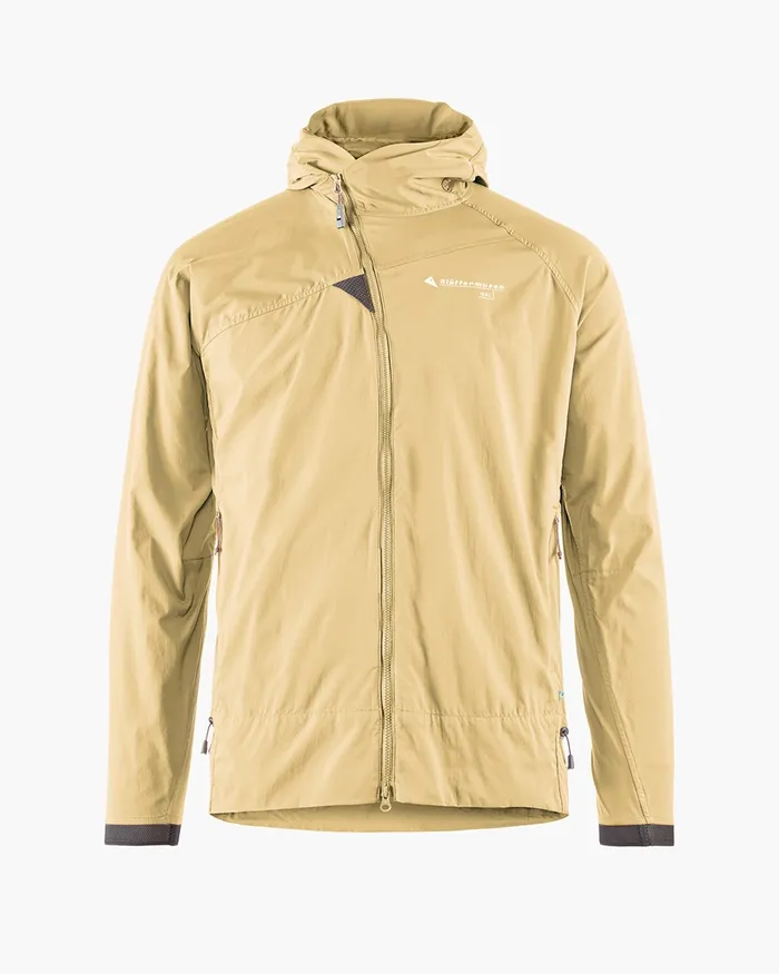 Men Nal Hooded Windbreaker Jacket Chaya Sand Klttermusen Wind Resistant Jackets