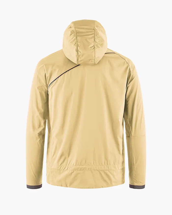 Men Nal Hooded Windbreaker Jacket Chaya Sand Klttermusen Wind Resistant Jackets