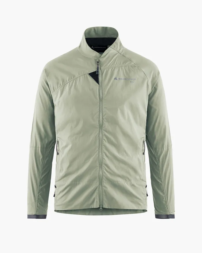 Men Nal Windbreaker Jacket Swamp Green Klttermusen Wind Resistant Jackets