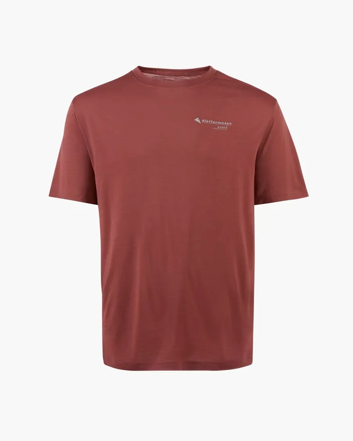 Men Narfi Short Sleeve Tee Barn Red Klttermusen TShirts