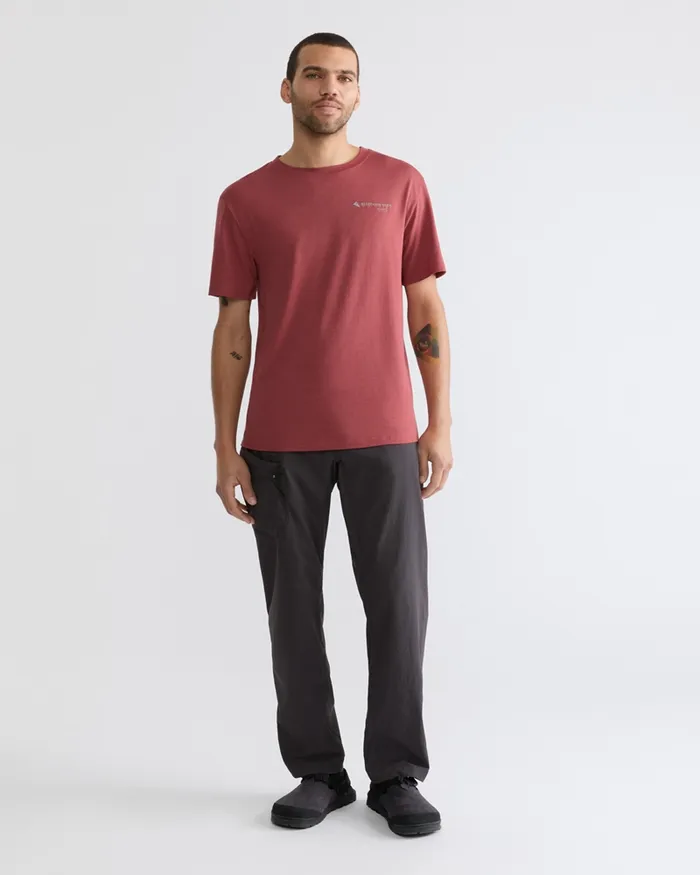 Men Narfi Short Sleeve Tee Barn Red Klttermusen TShirts