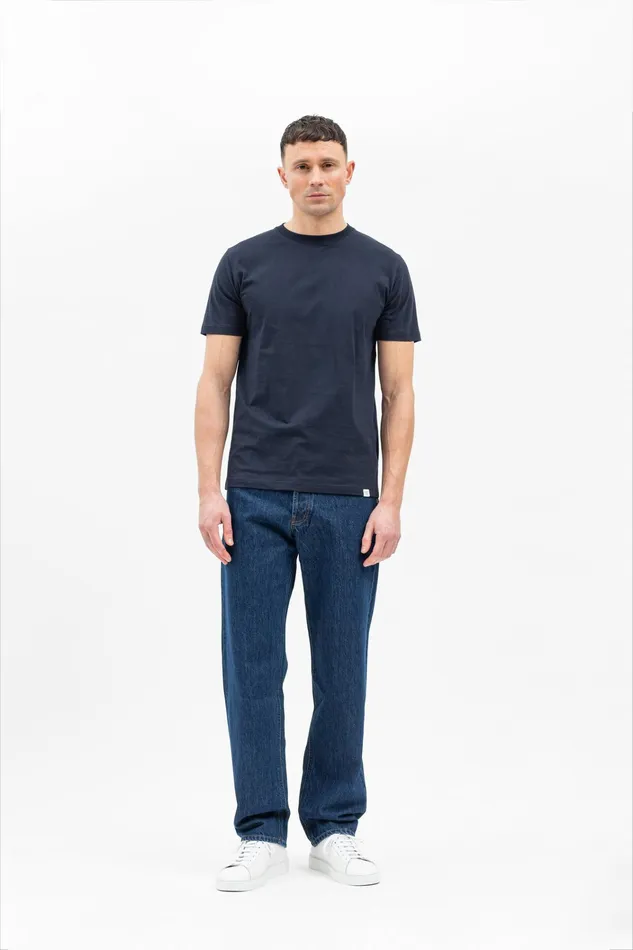 Men Niels Standard Tshirt Dark Navy Norse Projects TShirts