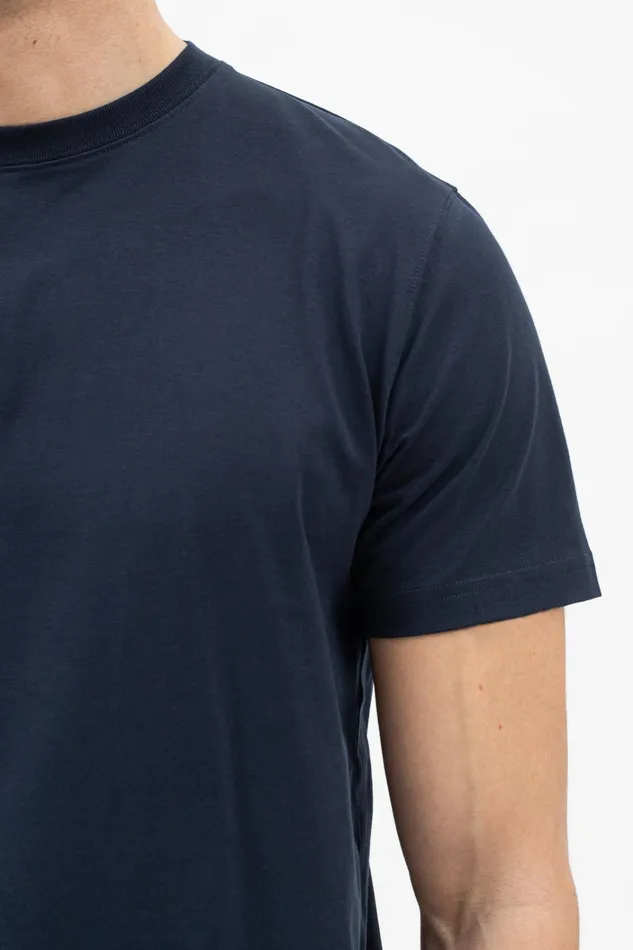Men Niels Standard Tshirt Dark Navy Norse Projects TShirts
