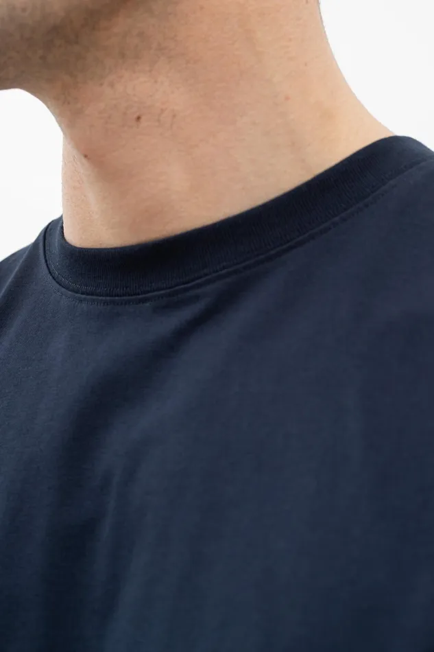 Men Niels Standard Tshirt Dark Navy Norse Projects TShirts