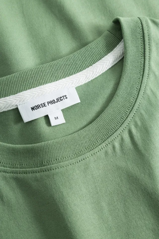 Men Niels Standard Tshirt Linden Green Norse Projects TShirts