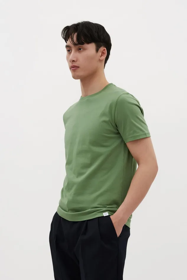 Men Niels Standard Tshirt Linden Green Norse Projects TShirts