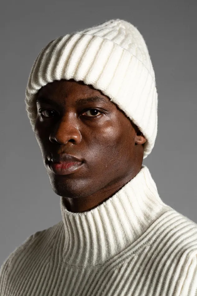 Men Norse Top Tech Merino Beanie Charcoal Melange Norse Projects Beanies