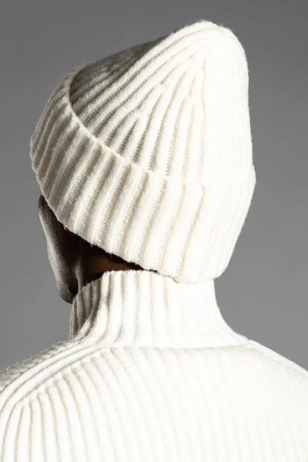 Men Norse Top Tech Merino Beanie Charcoal Melange Norse Projects Beanies