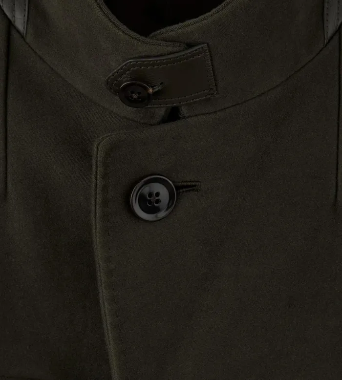 Men Outerwear Tom Ford Moleskin Military Jacket Cypress Men Outerwear Tom Ford Moleskin Military Jacket Cypress
