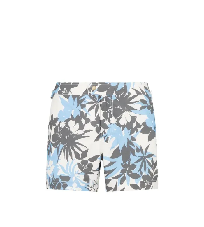 Men Pants and Shorts Tom Ford Tropical Flower Print Swim Short