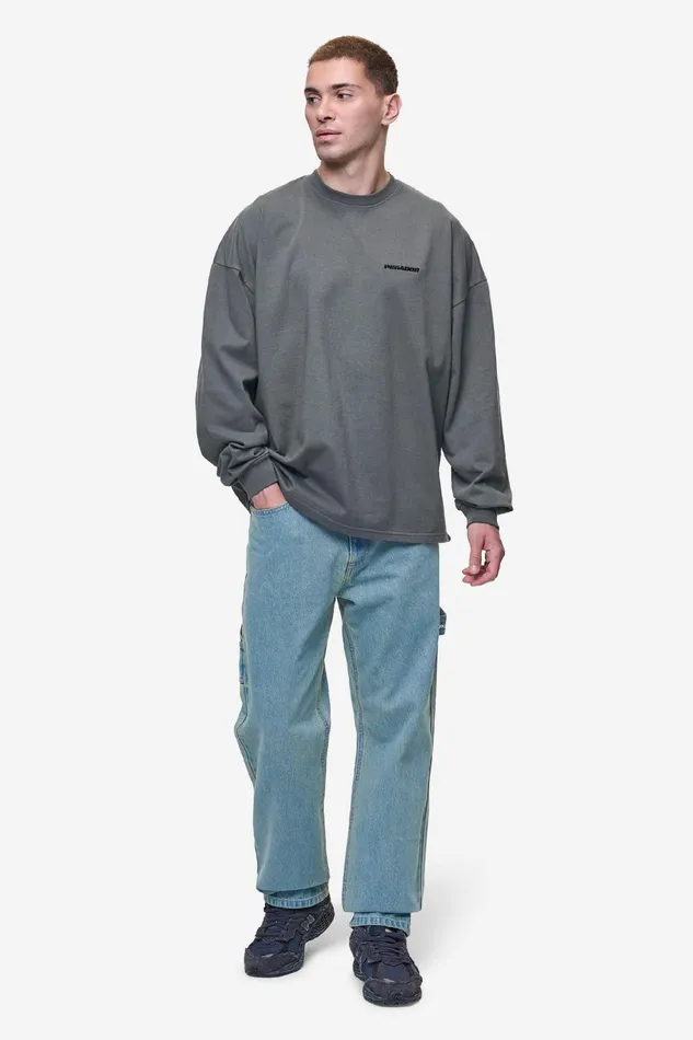 Men Pegador Basic Bottoms Daule Baggy Workwear Jeans Washed Vintage Blue Men Pegador Basic Bottoms Daule Baggy Workwear Jeans Washed Vintage Blue