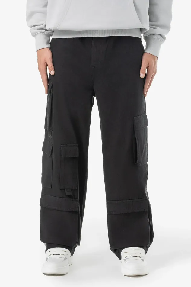 Men Pegador Cargos Garnet Wide Cargo Pants Black Men Pegador Cargos Garnet Wide Cargo Pants Black
