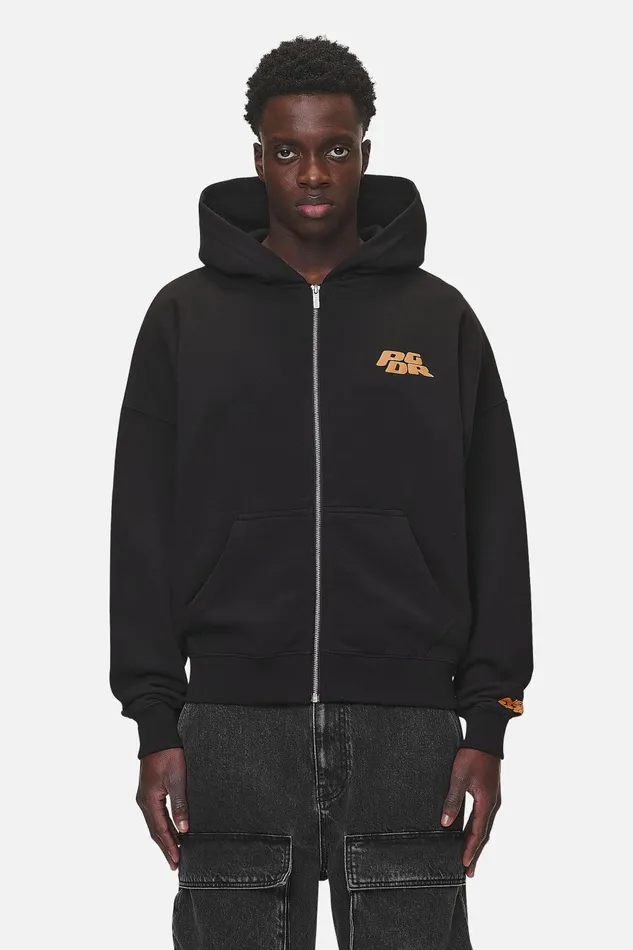 Men Pegador Hoodies Astor Boxy Sweat Jacket Washed Black Men Pegador Hoodies Astor Boxy Sweat Jacket Washed Black