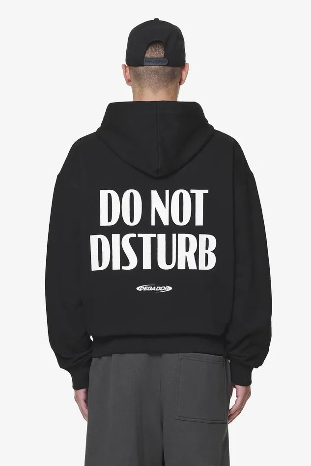 Men Pegador Hoodies Crail Oversized Sweat Jacket Black