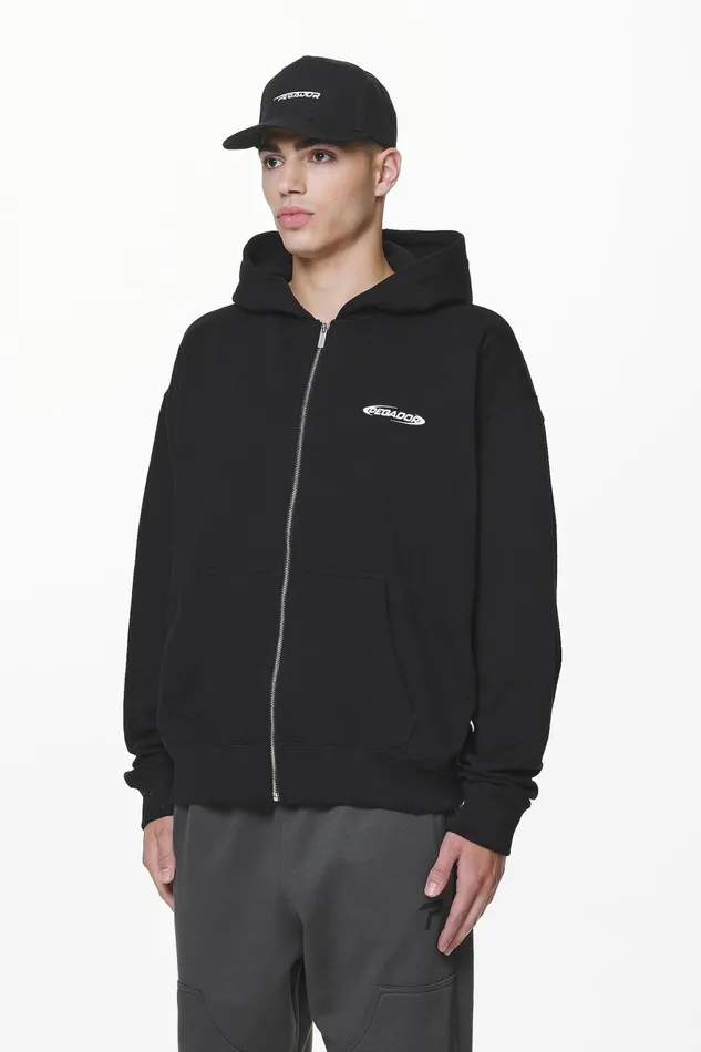 Men Pegador Hoodies Crail Oversized Sweat Jacket Black Men Pegador Hoodies Crail Oversized Sweat Jacket Black