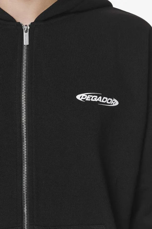 Men Pegador Hoodies Crail Oversized Sweat Jacket Black Men Pegador Hoodies Crail Oversized Sweat Jacket Black
