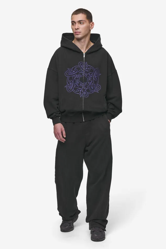 Men Pegador Hoodies Dalk Boxy Sweat Jacket Vintage Black Men Pegador Hoodies Dalk Boxy Sweat Jacket Vintage Black