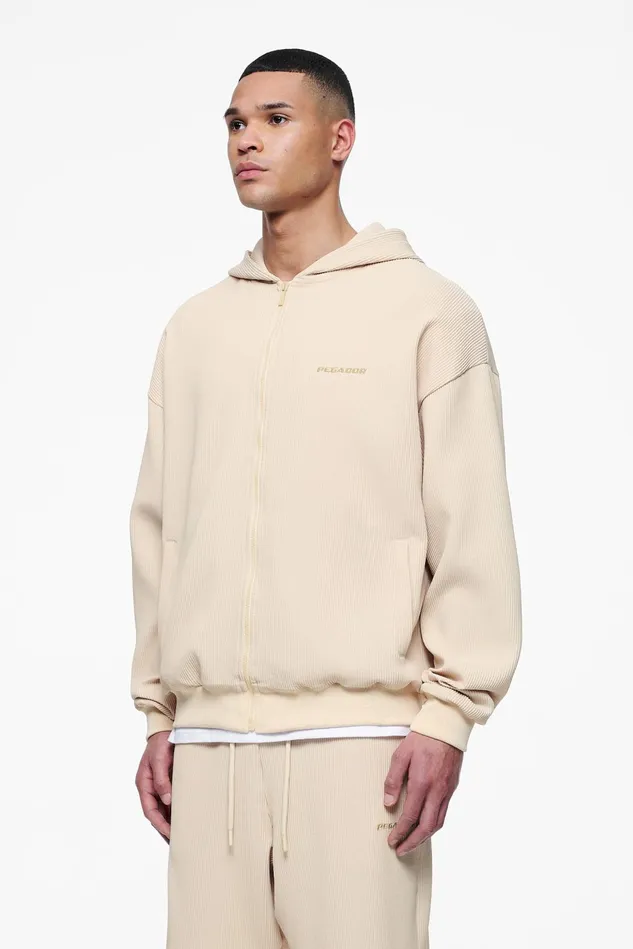 Men Pegador Hoodies Primo Plissee Jacket Unbleached Men Pegador Hoodies Primo Plissee Jacket Unbleached