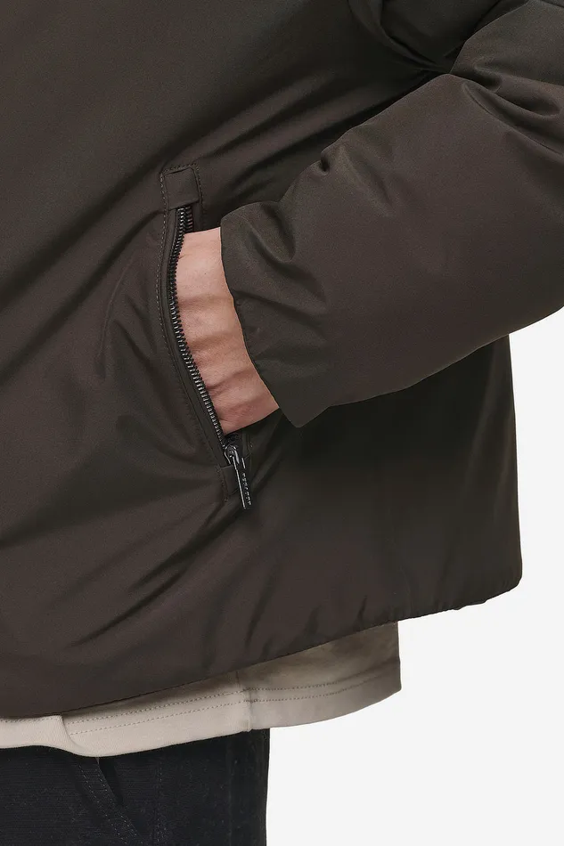 Men Pegador Jacken Lavoy Cropped Boxy Puffer Jacket Dark Brown Men Pegador Jacken Lavoy Cropped Boxy Puffer Jacket Dark Brown
