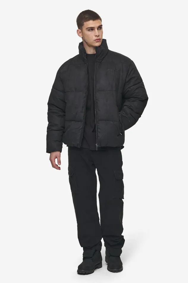 Men Pegador Jacken Sidan Velour Puffer Jacket Black Men Pegador Jacken Sidan Velour Puffer Jacket Black