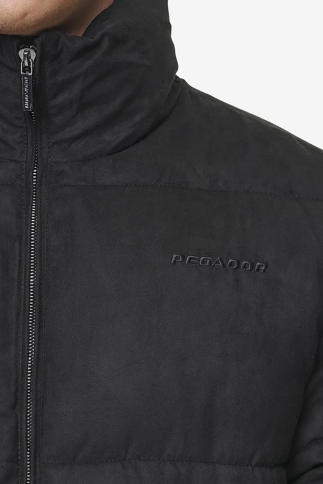 Men Pegador Jacken Sidan Velour Puffer Jacket Black Men Pegador Jacken Sidan Velour Puffer Jacket Black